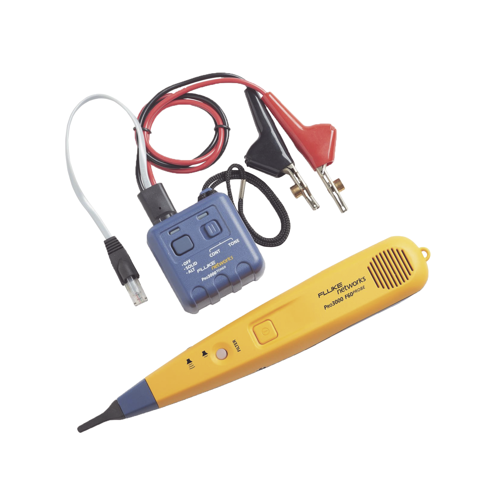 Generador y Sonda (Detector) de Tonos PRO3000™, Con Filtrado de Señales a 60Hz, Para Identificación de Señales Analogicas en Cableado Inactivo