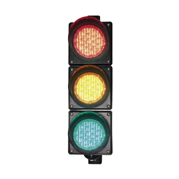 Semáforo / Señalización Rojo, Verde y Amarillo / Diametro 100mm / LED / 110vca.