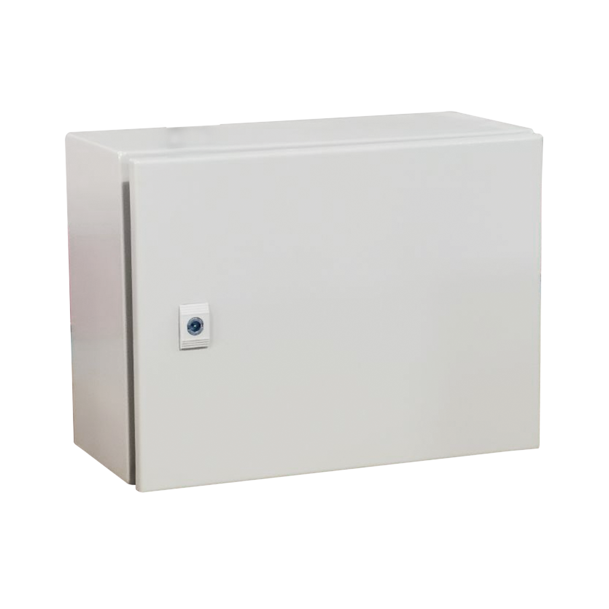 Gabinete de Acero IP66 Uso en Intemperie (500 x 300 x 300 mm) con Placa Trasera Interior Metálica y Compuerta Inferior Atornillable (Incluye Chapa y Llave T). Ideal para Centros de Carga y Tableros de Control