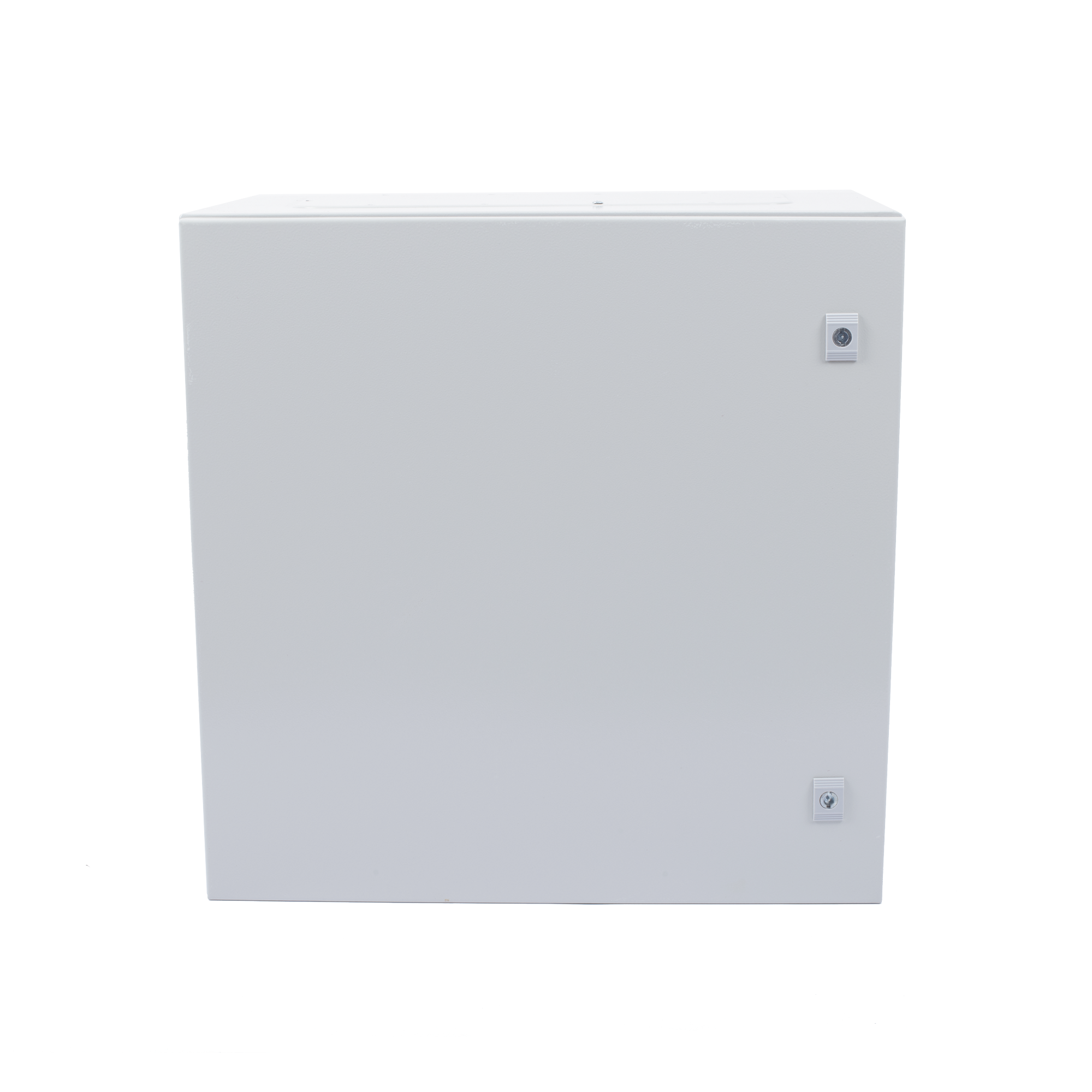 Gabinete de Acero IP66 Uso en Intemperie (600 x 600 x 300 mm) con Placa Trasera Interior Metálica y Compuerta Inferior Atornillable (Incluye Chapa y Llave T).