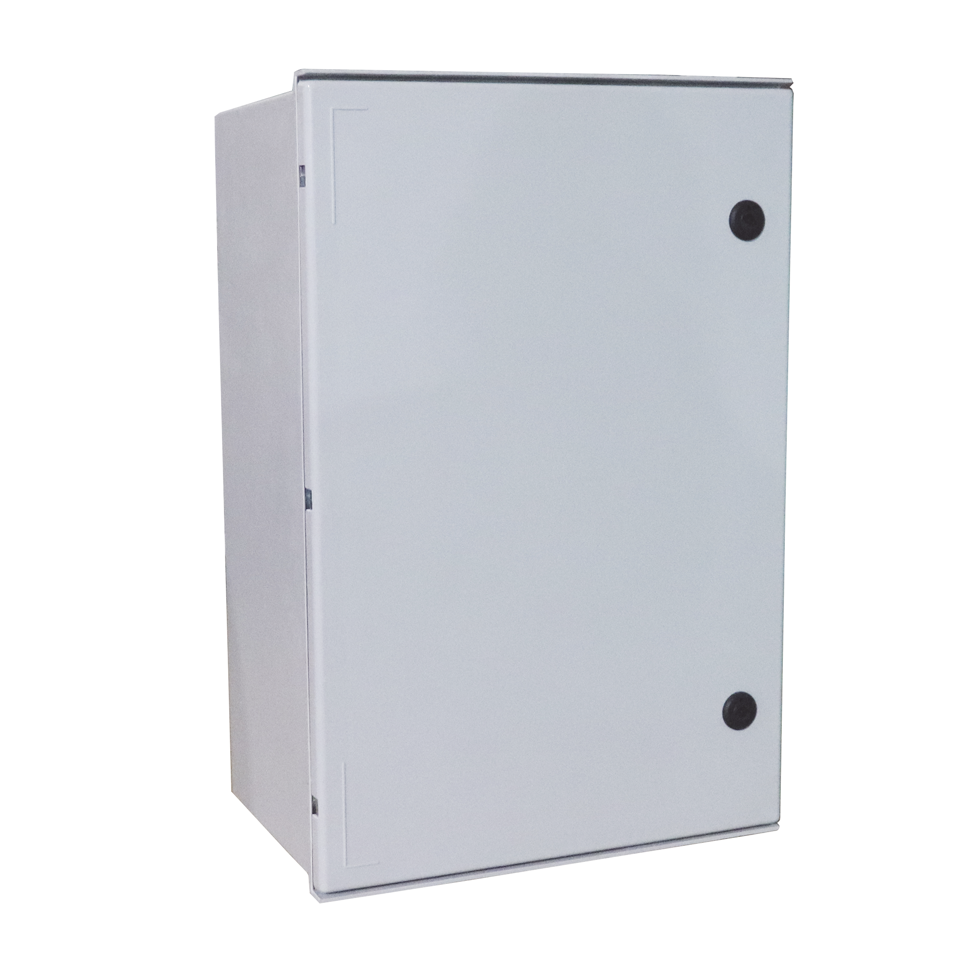 Gabinete de Poliéster IP65 Uso en Intemperie (600 x 800 x 300 mm) con Placa Trasera Interior de Plástico (Incluye Chapa y Llave).