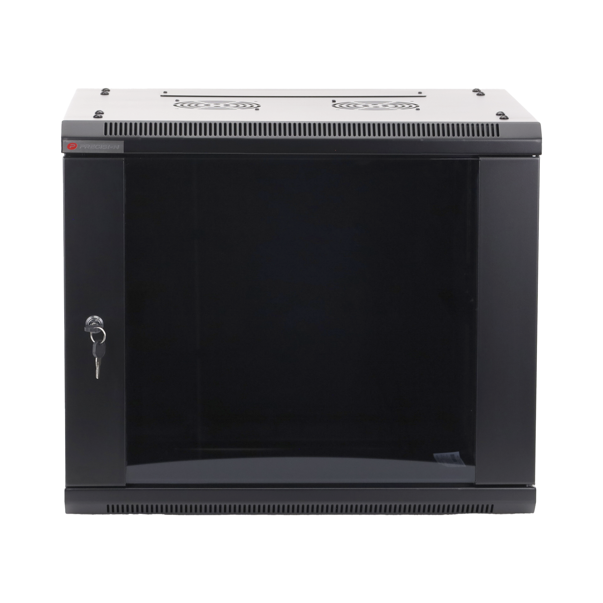Gabinete PRECISION, Con Puerta de Cristal Templado, de 19in, 9UR, 450mm de Profundidad, Color Negro