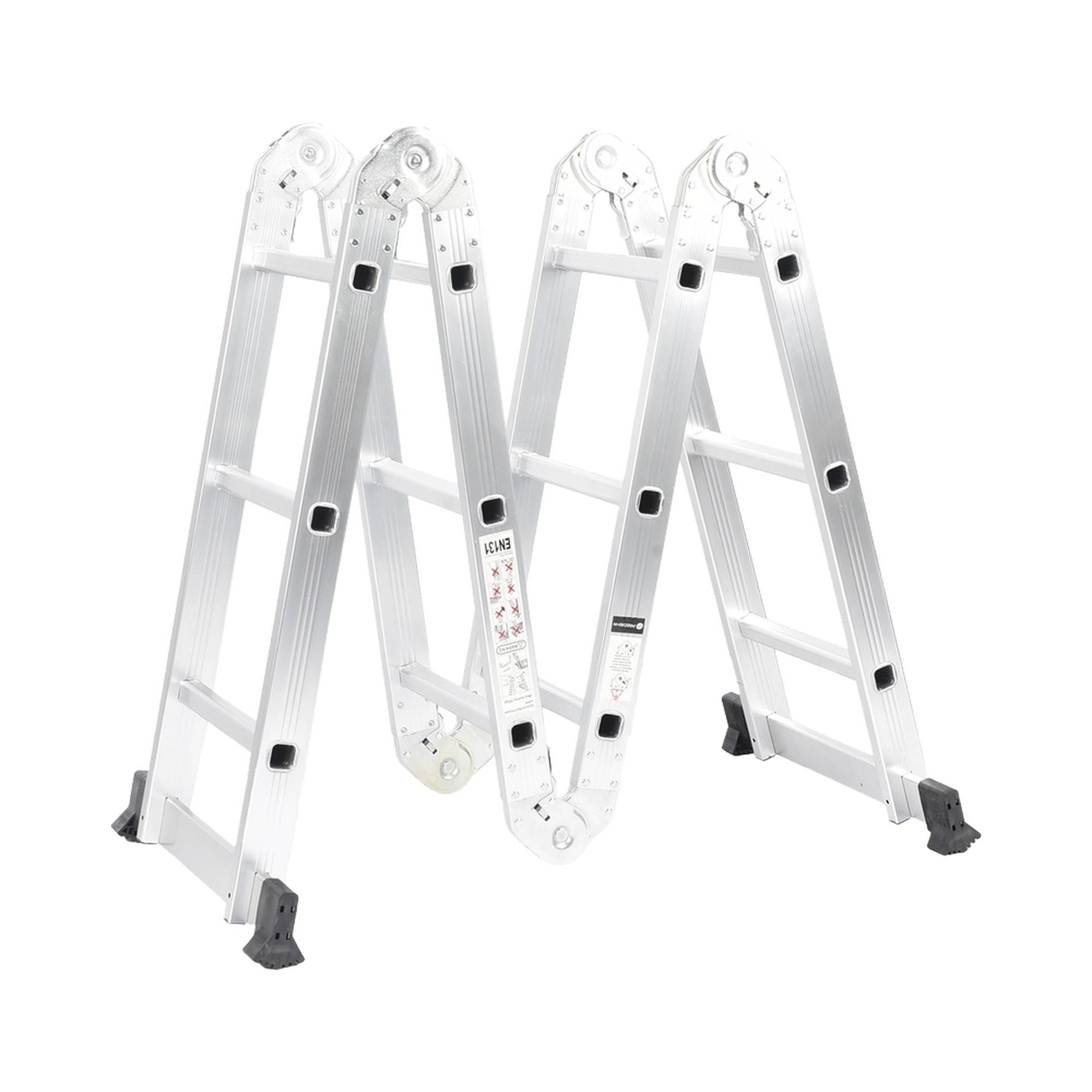 Escalera Multiposiciones de Aluminio de 3.52 Metros, Soporta 150 kg