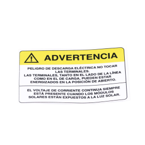 Etiqueta de Videovigilancia en Vinil Adhesivo Mate / Paquete con 10