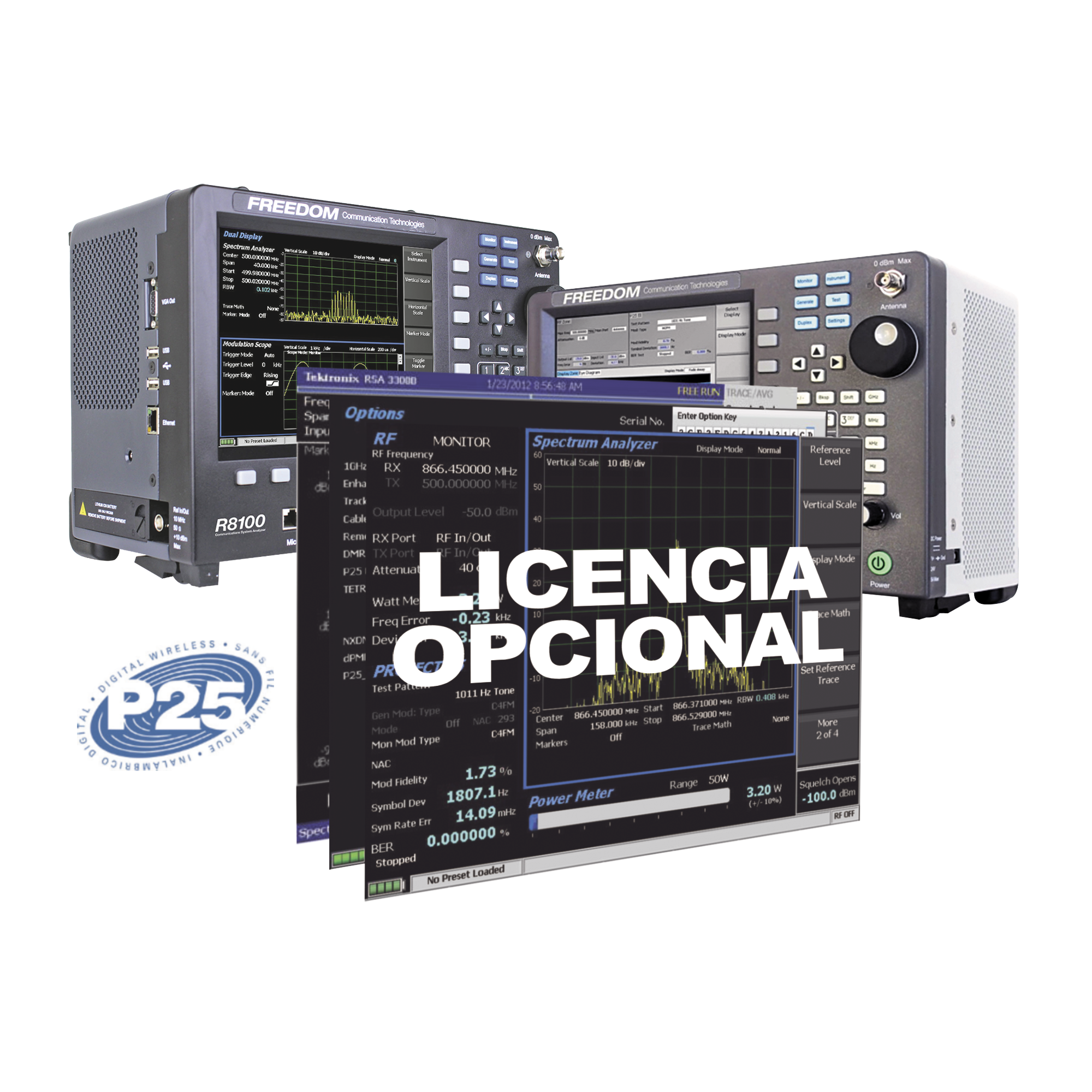 Opción de Software para Proyecto APCO 25 Troncal Fase 1 en R8000 /R8100 (Requiere R8-P25).
