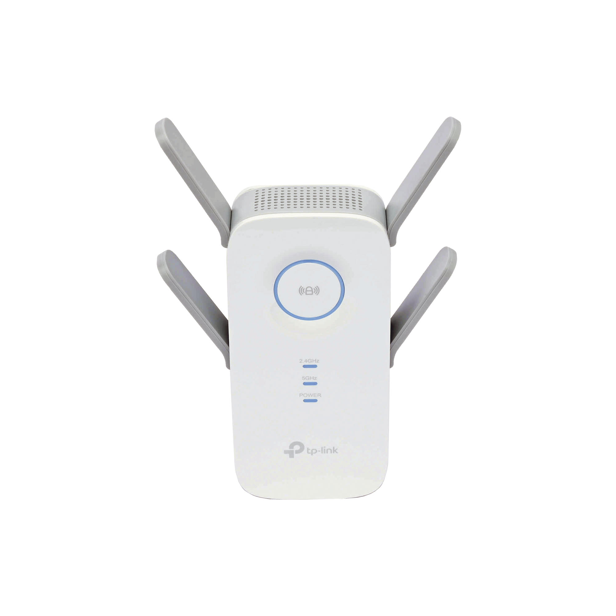 Repetidor / Extensor de Cobertura WiFi AC, 2600 Mbps, doble banda 2.4 GHz y 5 GHz, con 1 puerto 10/100/1000 Mbps, 4 antenas externas