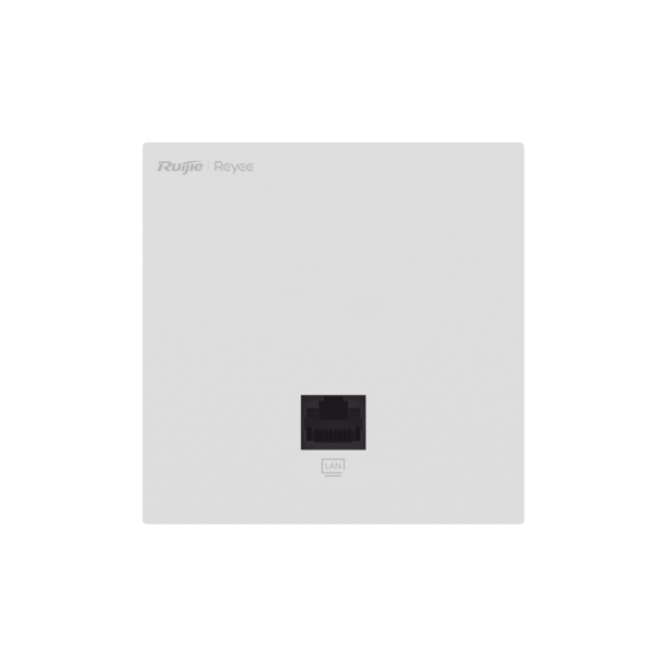 Punto de Acceso Mesh Wi-Fi 6 para interior en pared, hasta 512 usuarios ideal para Hotelería, discreto incrustado en pared.