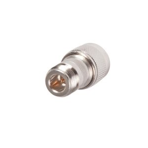 Adaptador en Línea, de Conector N Hembra Inverso a N Macho, Níquel/ Oro/ Teflón.