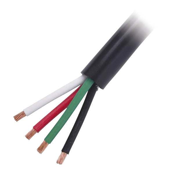 Cable Eléctrico de Uso Rudo 4 Hilos Calibre 14 AWG, Hasta 600 V. Rollo de 100 m.