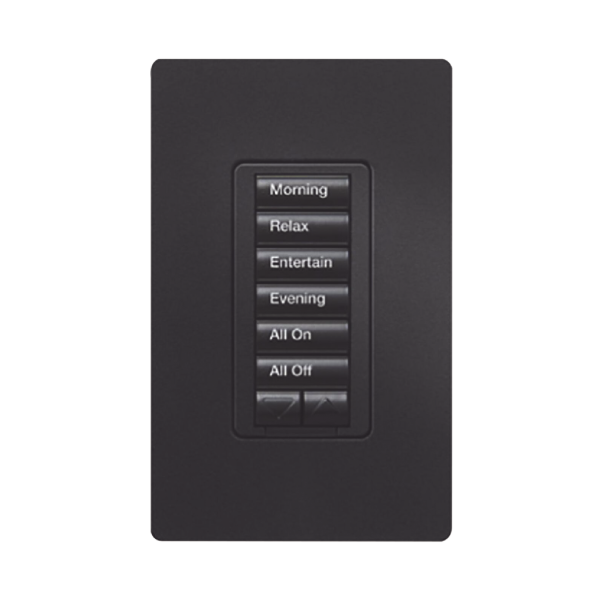 Teclado hibrido seetouch, 6 botones, 2 botones subir/bajar, intensidad 120V/450W, color blanco.