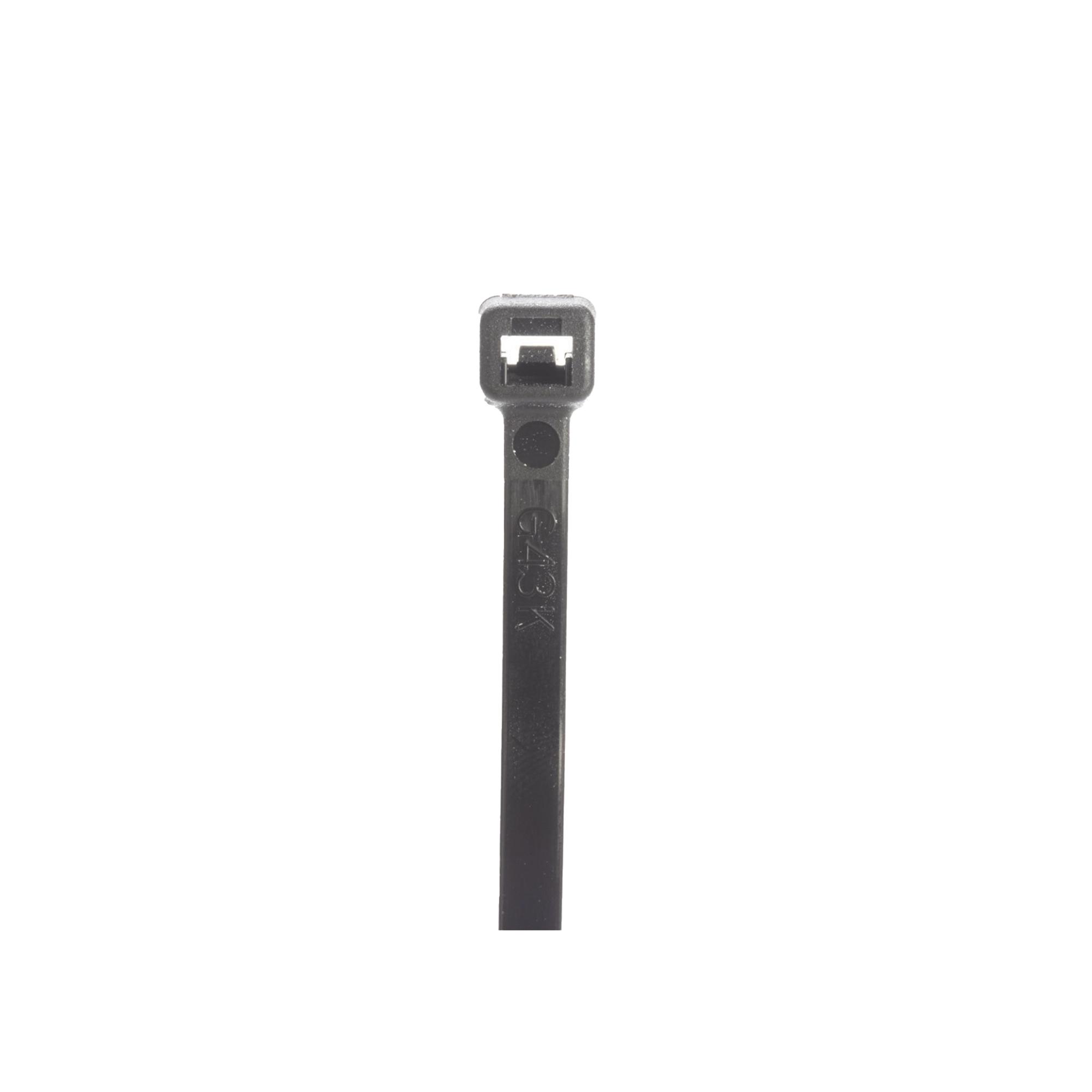 Cincho STRONGHOLD, 370 mm largo x 4.8mm ancho, Tensión 50 lb (222 N) Nylon 6,6 Color Negro, Paquete de 100 Piezas
