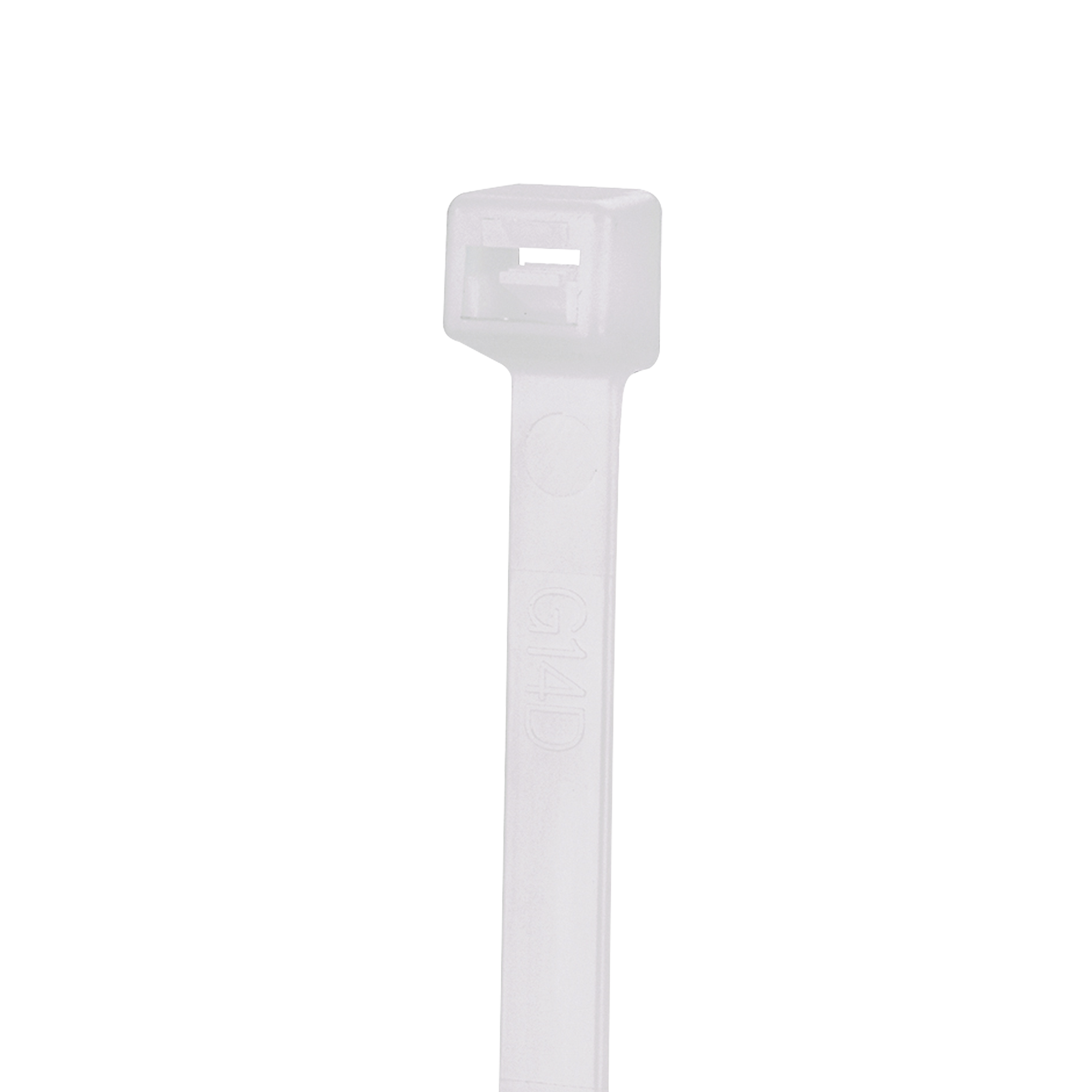 Cincho de Nylon 6.6 StrongHold™, 100mm largo x 2.5mm ancho, Color Natural, Plenum, Paquete de 100pz