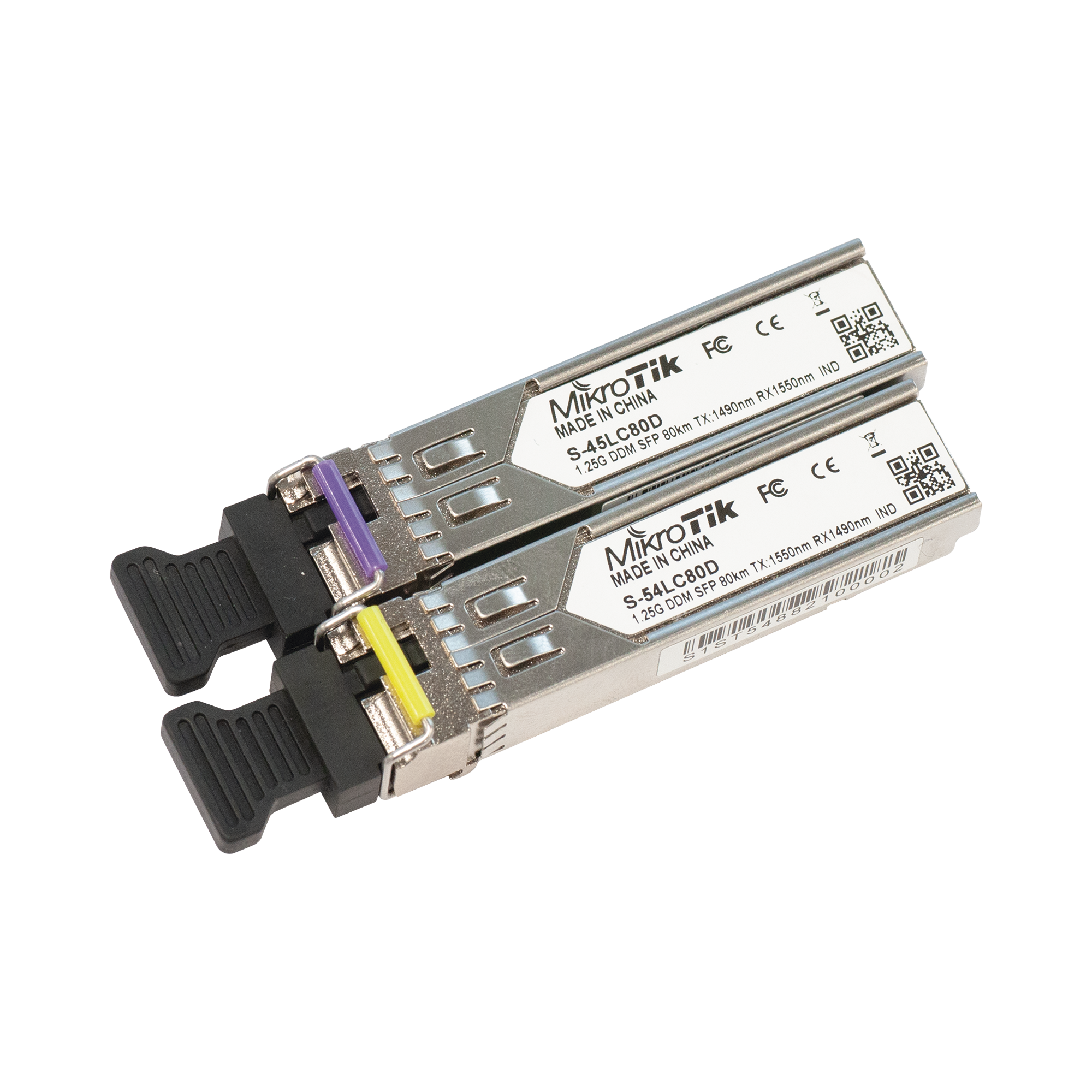 Par de modulos SFP, S-45LC80D and S-54LC80D (SM) (80km)