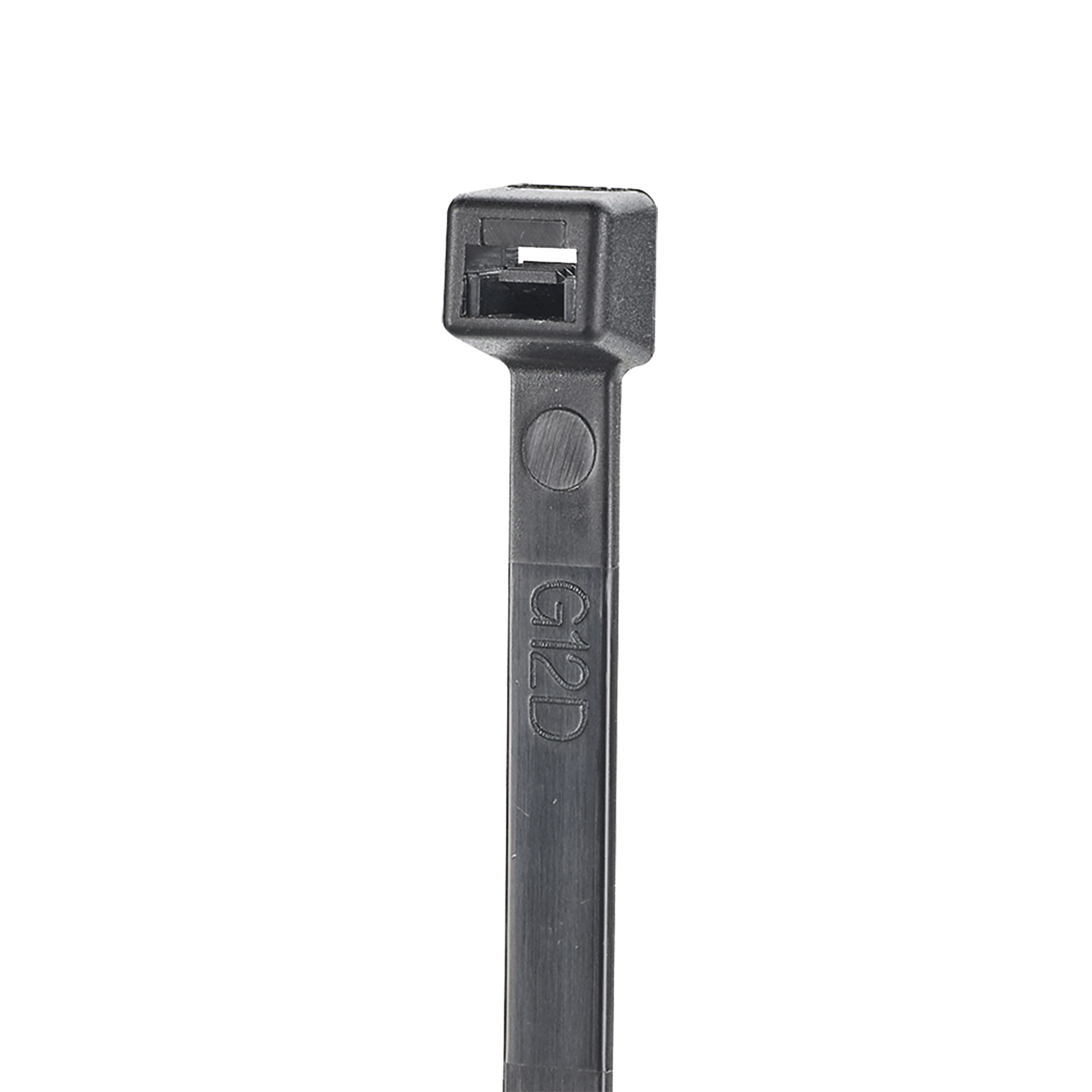Cincho de Nylon 6.6 StrongHold™, 160mm largo x 2.5mm ancho, Color Negro, Exterior Resistente a Rayos UV, Paquete de 100pz