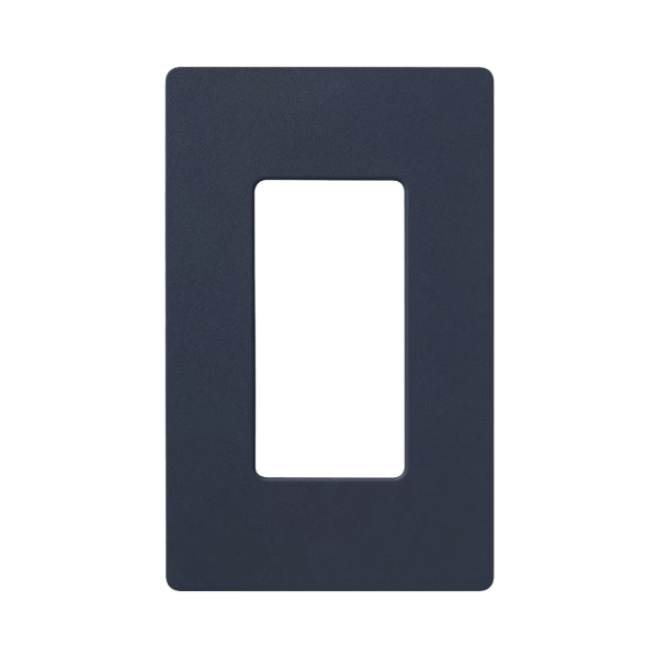 Placa de pared 1 espacio, para atenuador (dimmer), apagador ó control remoto inalámbrico LUTRON.