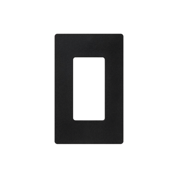 Placa de pared 1 espacio, para atenuador (dimmer), apagador ó control remoto inalámbrico LUTRON.