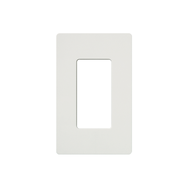 Placa de pared 1 espacio, para atenuador (dimmer), apagador ó control remoto inalámbrico LUTRON.