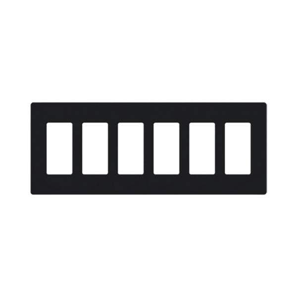 Placa 6 espacios pata dimmer o apagadores Lutron
