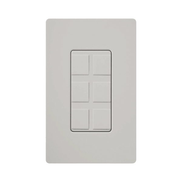 Caja de pared para varios contactos de red o tel, 6 mini espacios