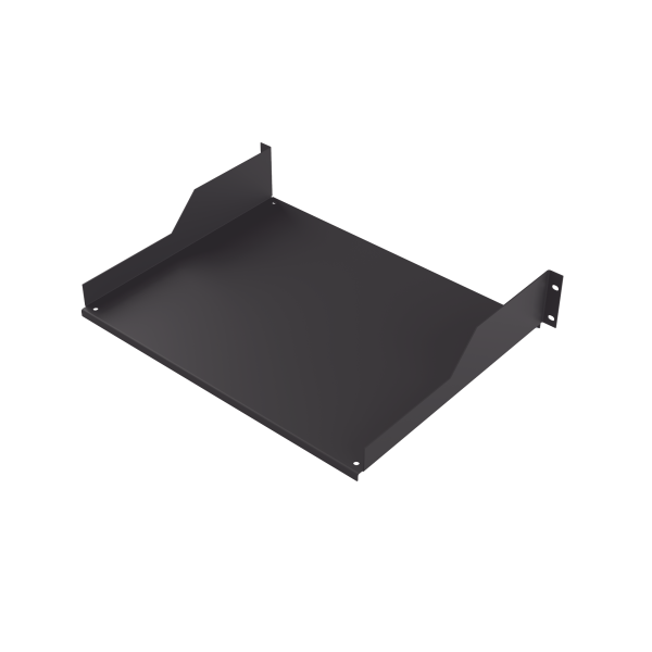Charola para Soportar Equipos en Rack de 19 in, Profundidad de 34 cm, Color Negro, 2U