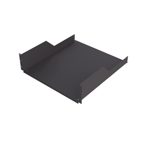 Charola para Soportar Equipos en Rack de 19 in, Profundidad de 50 cm, Color Negro, 3U