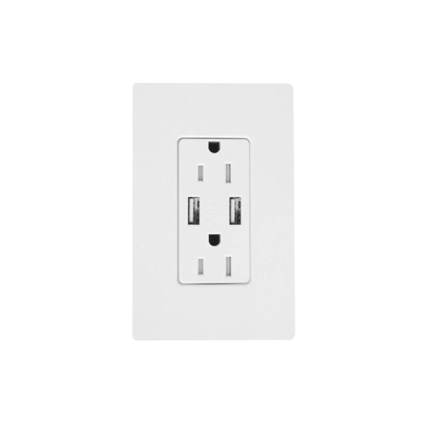 Receptáculo 15 A con puerto USB