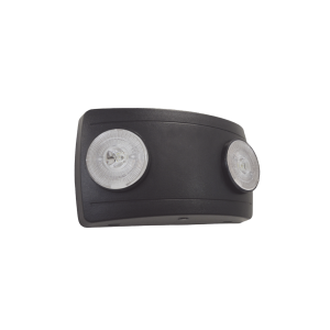 Luz de Emergencia Dual LED ultra compacta/150 lúmenes/Luz fría/Batería de Respaldo Incluida/Botón de test / Color Negro