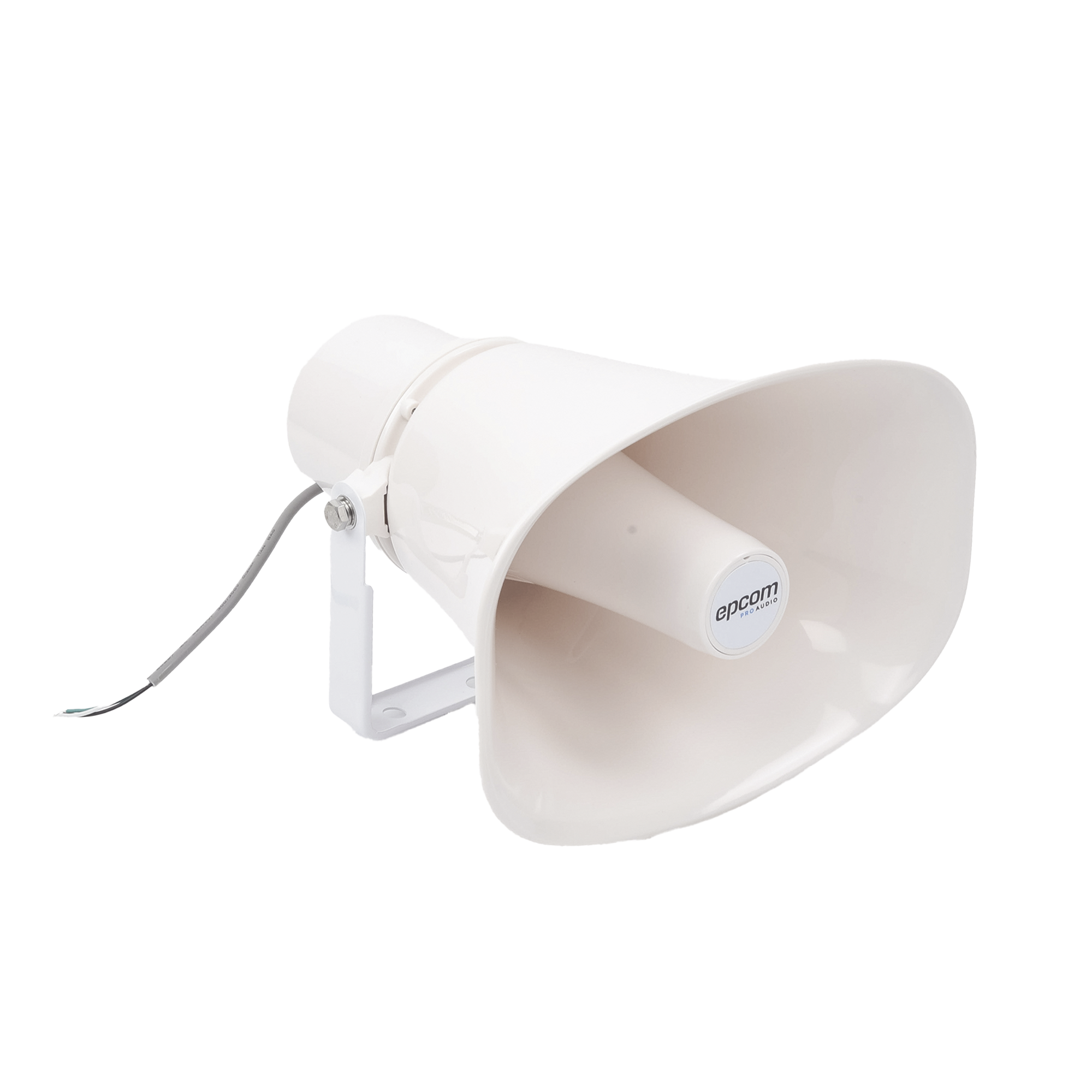 Altavoz para Exterior | Tipo Trompeta | 15-30W | 70/100V | IP66 | Material ABS | Bracket de Metal