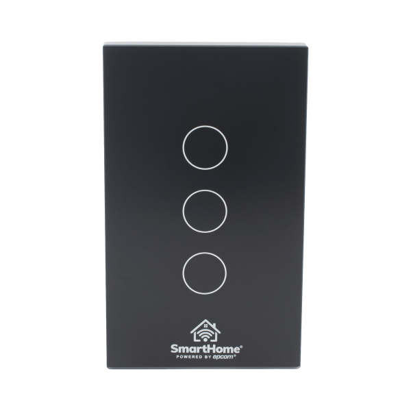 (Wifi) Apagador switch inalámbrico WIFI, control de 3 regresos de carga, 110V