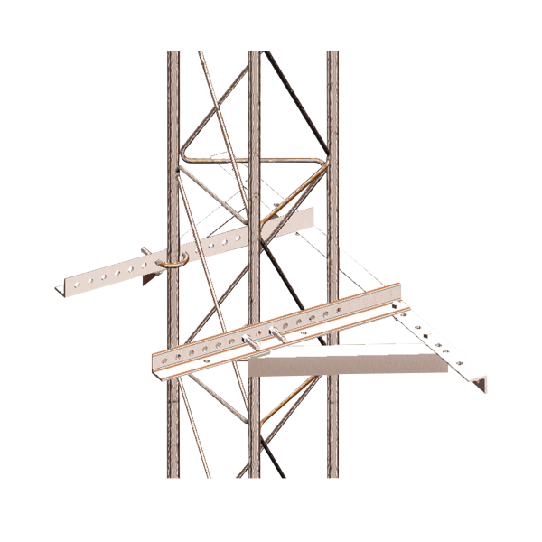MONTAJE SUJETADOR A/PARED P/TRAMO STZ30G/35G/45G GALV. INM. E/CAL.