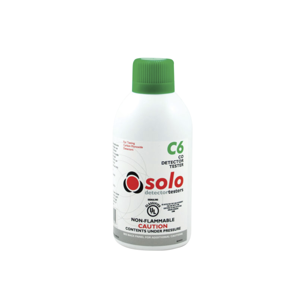 Lata De Gas De Monóxido De Carbono (CO) Genuino Para Prueba De Detectores De CO, Uso Manual o En Dispensadores SOLO-330/SOLO-332, Listado UL