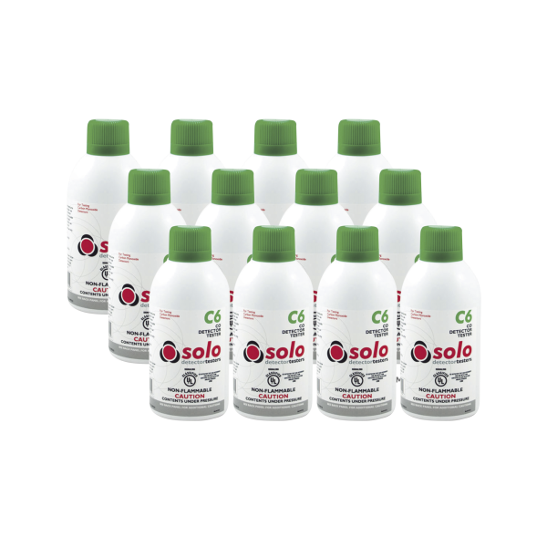 Paquete De 12 Latas De Gas Genuino De Monóxido De Carbono (CO) De Uso Manual o En Dispensadores SOLO-330/SOLO-332