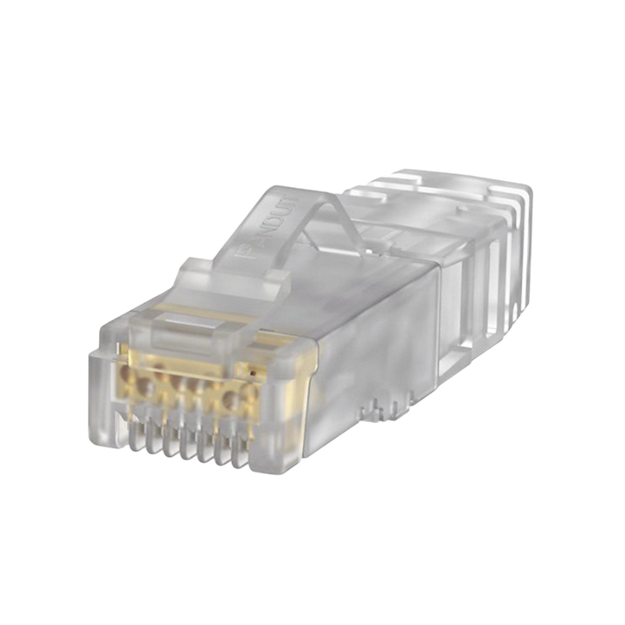 Plug RJ45 Cat6A, Para Cable UTP de Calibre 23-24 AWG, Chapado en Oro de 50 micras, Paquete de 100 piezas