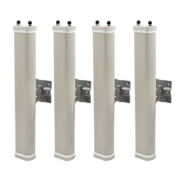 Kit de Antenas Sectoriales, 2.4 GHz, 14 dBi, 2 N-Hembra, 70¬∞, polaridad cruzada, para series A8/A8n/A2