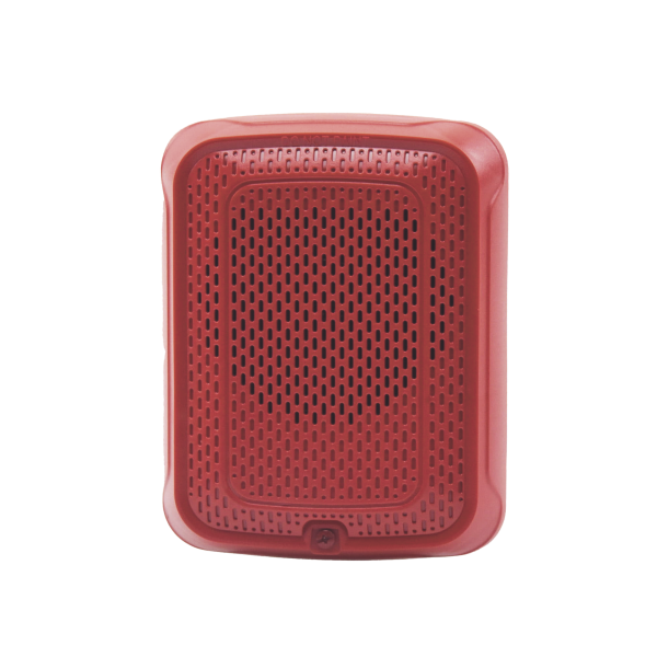 Bocina para Montaje en Pared, Color Rojo, Nuevo Diseño Moderno y Elegante y Menor Consumo de Corriente