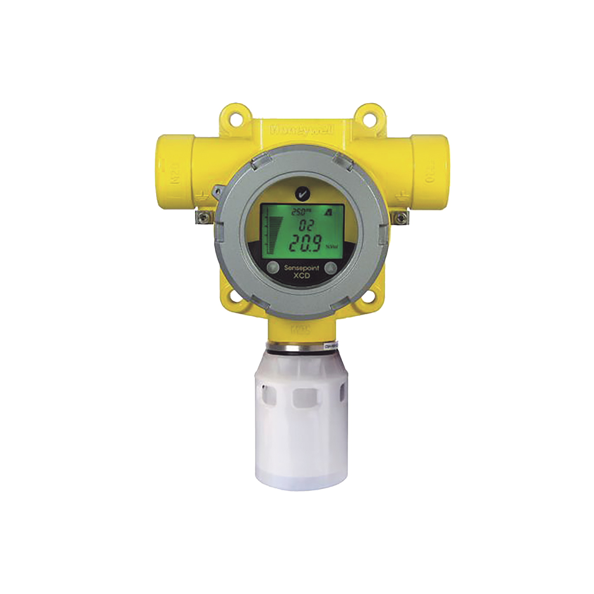 Detector Industrial De Gas, Con Sensor EC De Sulfuro De Hidrógeno (H2S) De 0 a 50 ppm, Salida 4-20 mA, Certificación UL/c-UL/INMETRO, Entradas 2x3/4" NPT, Carcasa Pintado De Aluminio Grado Marino, Protección Contra Intemperie De