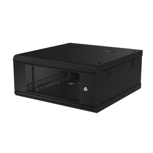 Gabinete de Pared con Puerta Perforada, 635mm de Profundidad, 4U Rack de 19'', Acero Reforzado