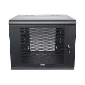 Gabinete de Pared con Puerta Perforada, 635mm de Profundidad, 9U Rack de 19'', Acero Reforzado