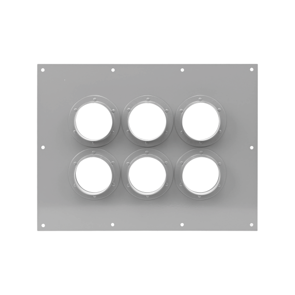 Placa Pasamuro Con Capacidad de 6 Botas de 4"