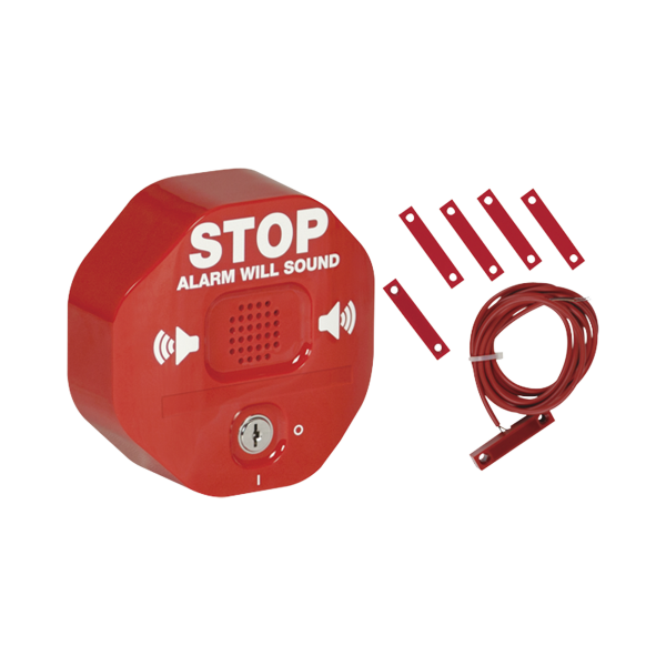 Alarma Multifunción Exit Stopper® para proteger puertas dobles (incluye contactos magnéticos)