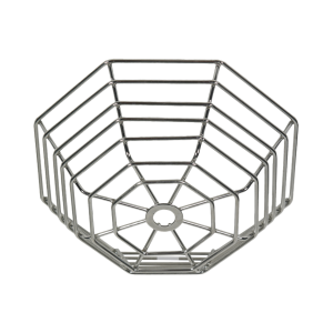 Rejilla de acero Web Stopper® para protección de detectores de humo de vandalismo y accidentes. Bajo perfil, montaje empotrado.