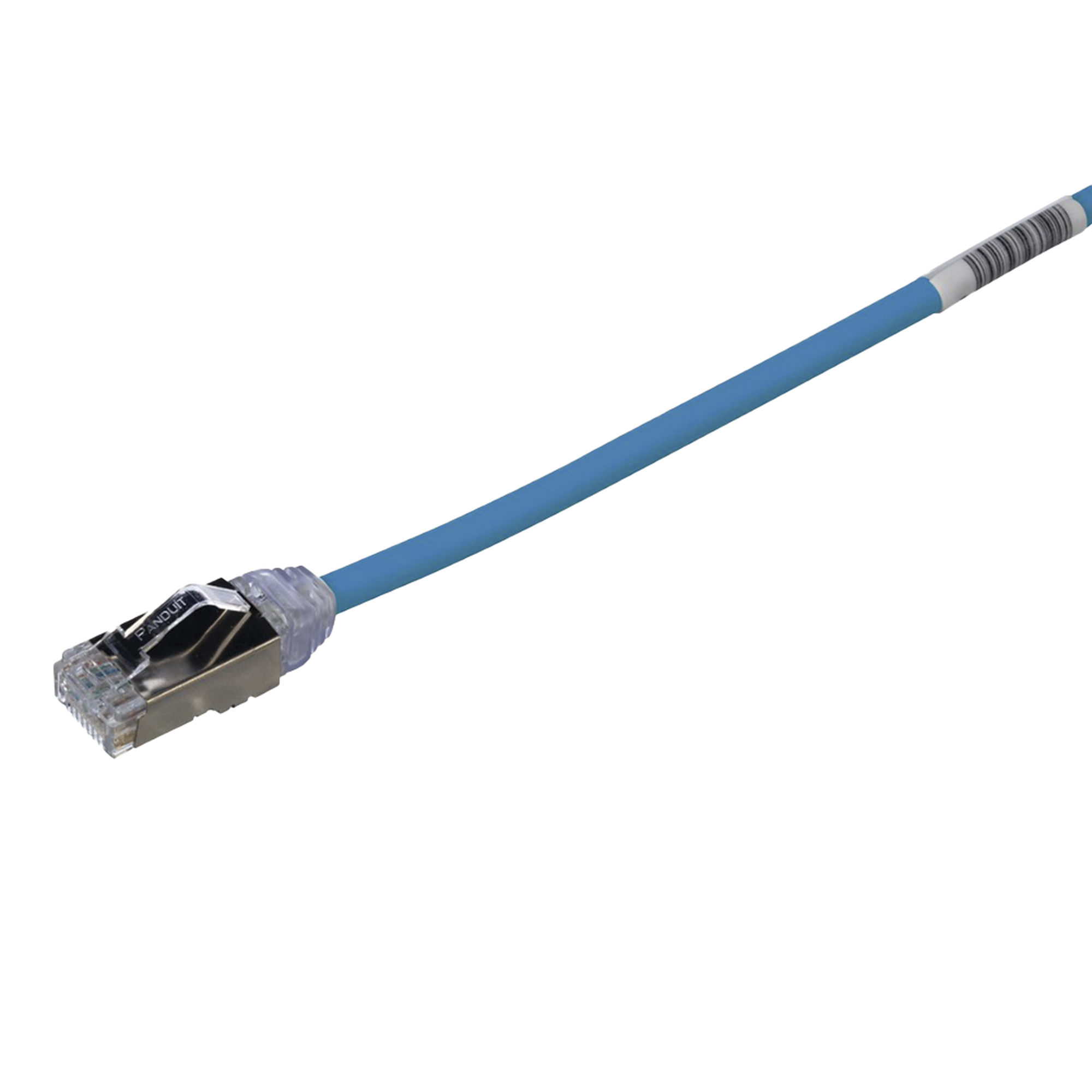 Patch Cord Cat6A, Diametro Reducido 28 AWG, Blindado S/FTP, CM/LS0H, 0.20 m, Color Azul