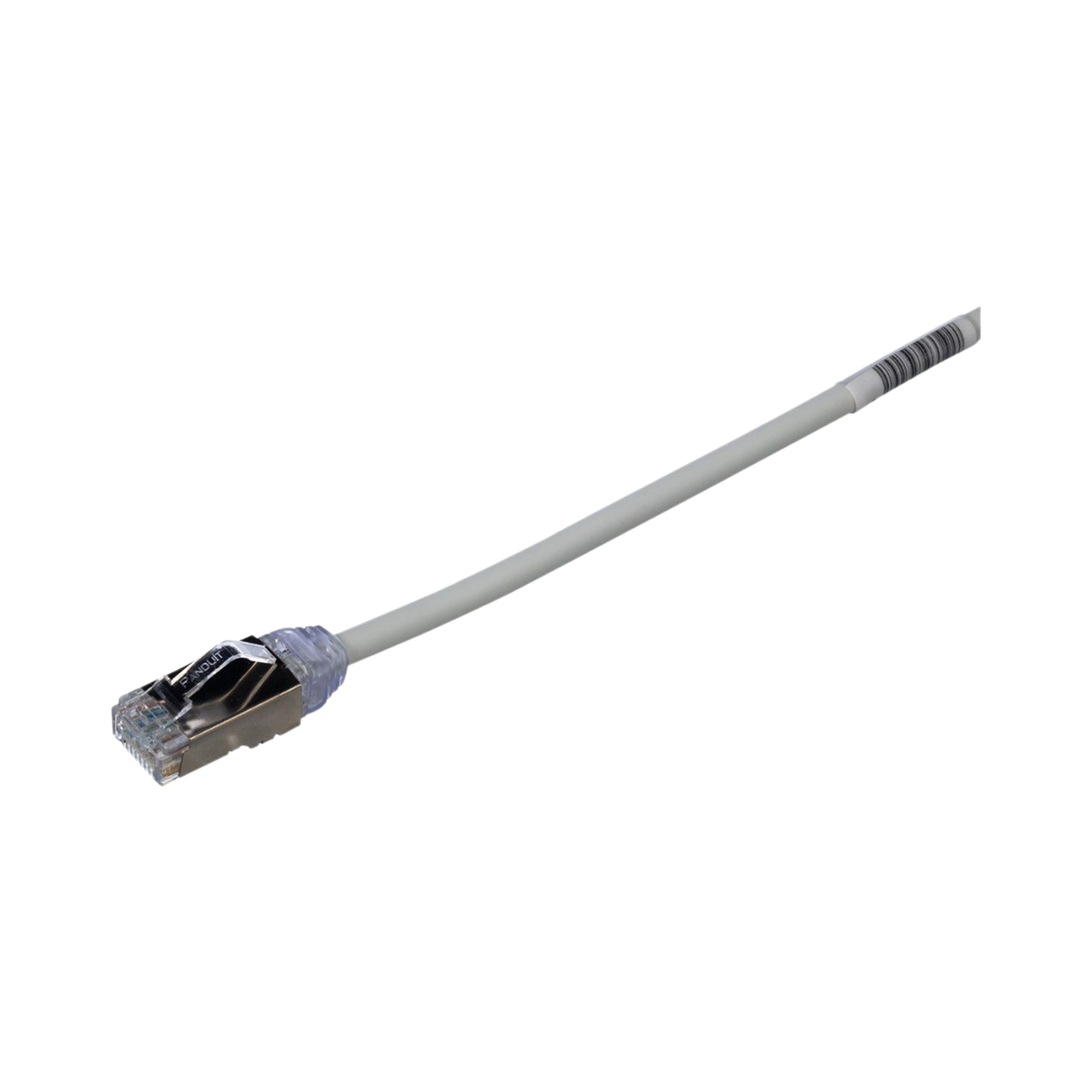 Patch Cord Cat6A, Diametro Reducido 28 AWG, Blindado S/FTP, CM/LS0H, 15 m, Color Gris