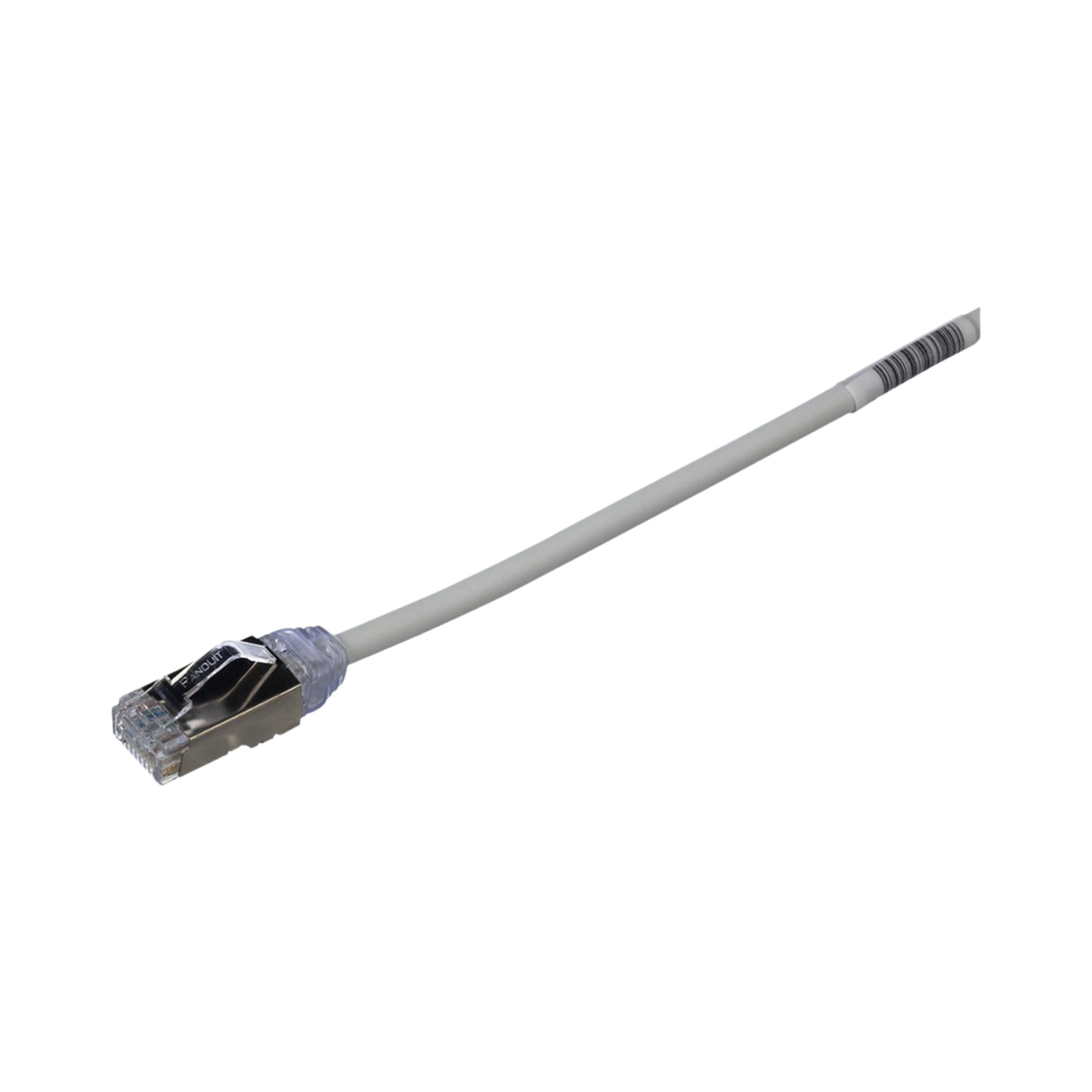 Patch Cord Cat6A, Diametro Reducido 28 AWG, Blindado S/FTP, CM/LS0H, 3 m, Color Gris
