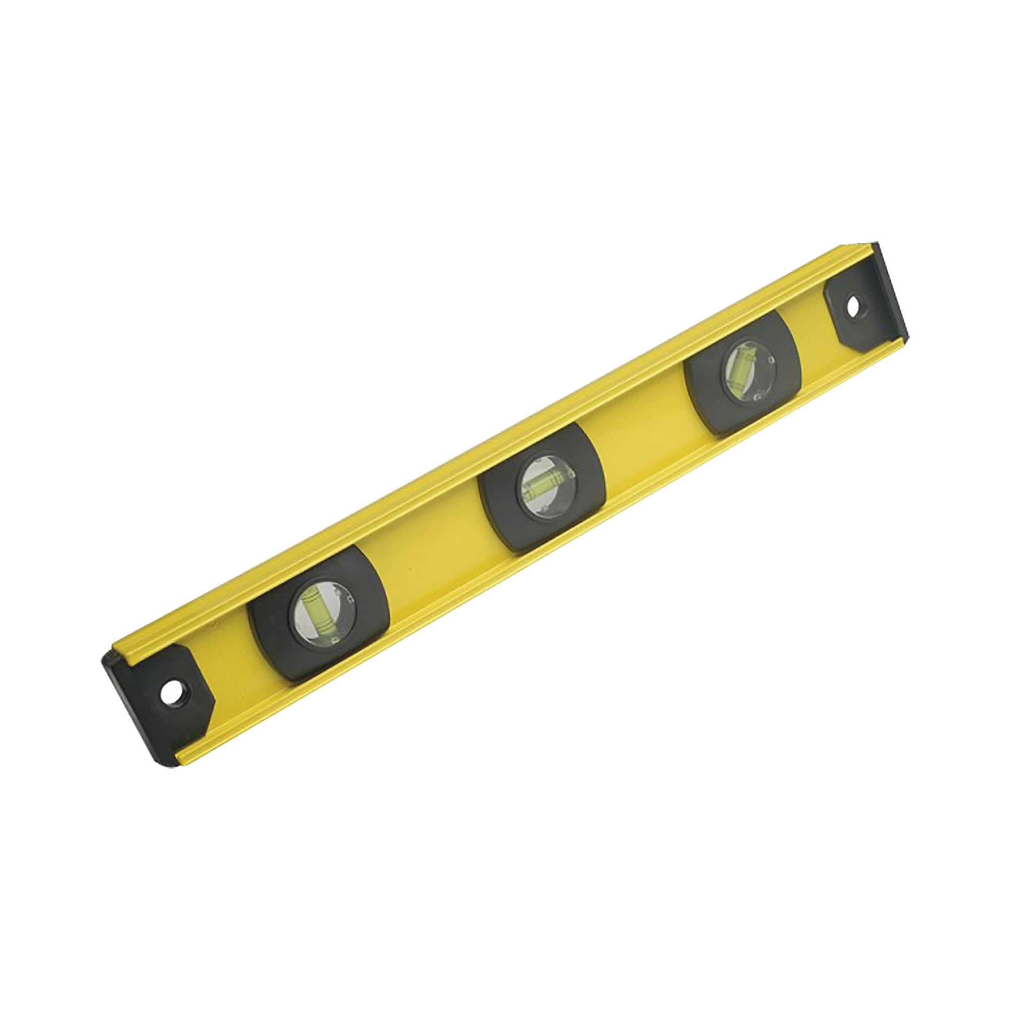 Nivel de aluminio de 14", con gotas horizontales y verticales.