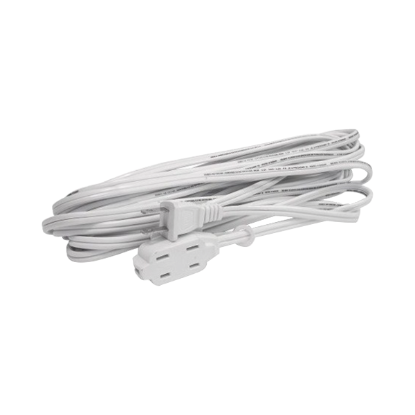 Extensión Eléctrica Doméstica de 8 metros / 127 V CA 8 A Máximo / Color Blanco.
