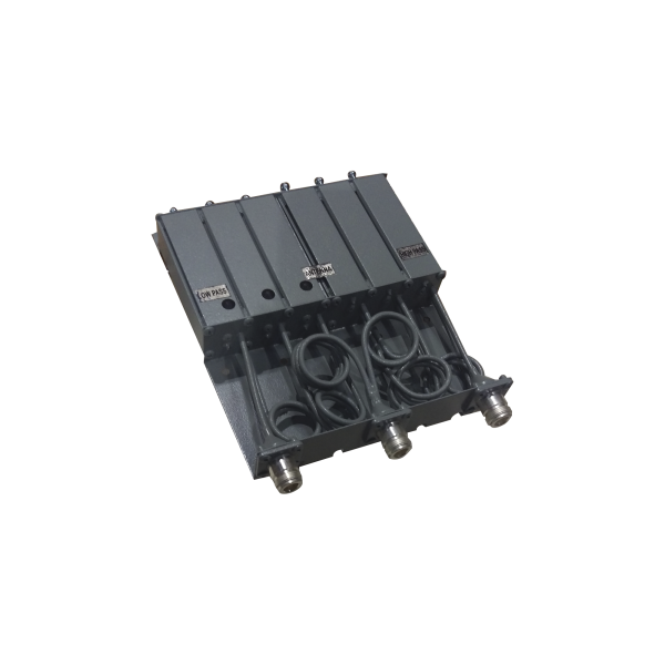 Duplexer SYSCOM en VHF, 6 Cav. 136-148 MHz, 50 Watt, 5 MHz Sep. Rechazo de Banda, N Hembras.