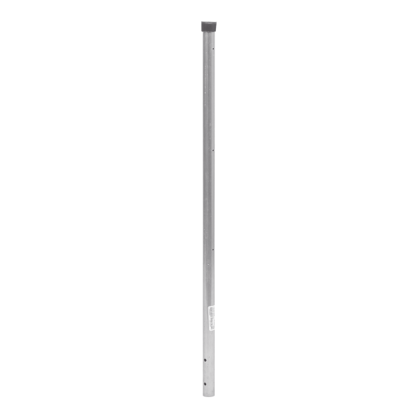 Poste de ESQUINA para Cerca Electrificada. Tubo Galvanizado cal. 18 de 1" Diam. y 0.8m Alto con Tapón, ideal para 3 Aisladores