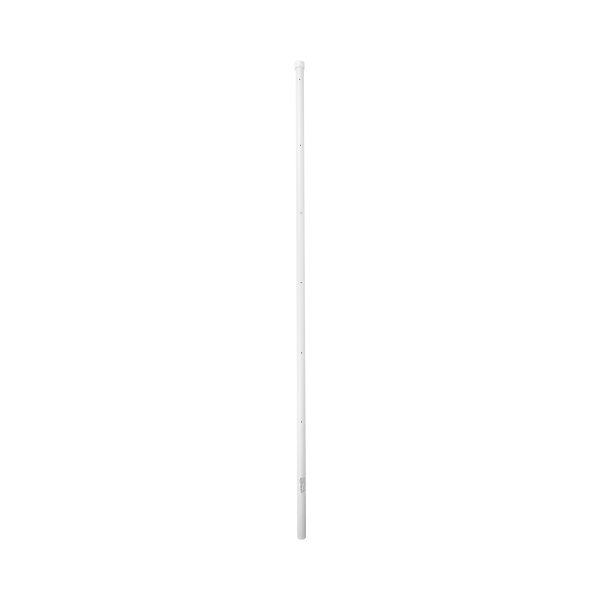Poste de Esquina para Cerca Electrificada. Tubo Galva. de 1.4 m, cal. 18 de 1" Diam. + Pintura Blanca. Ideal para 6 Aisladores