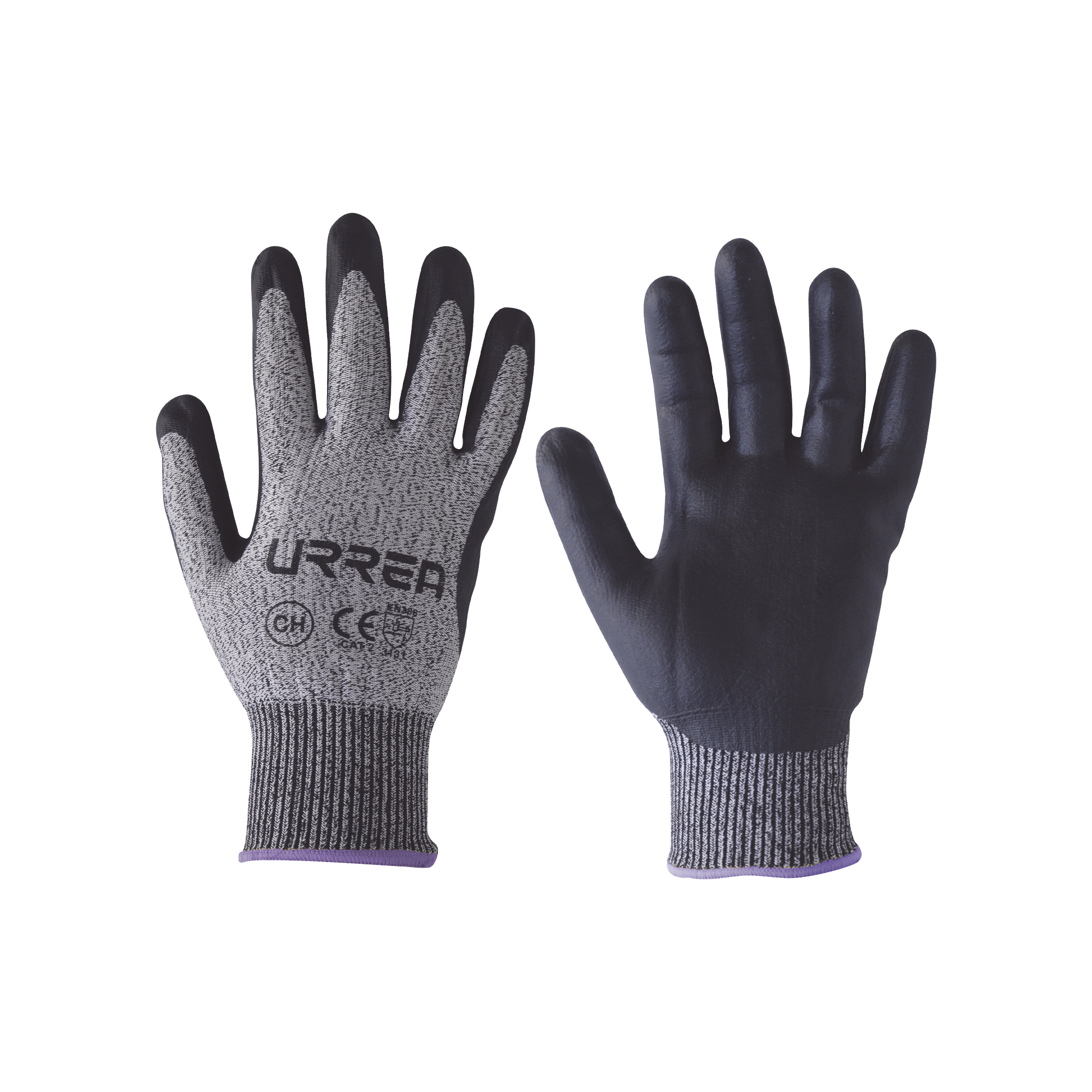 Guantes talla mediana supraneema con recubrimiento de nitrilo.
